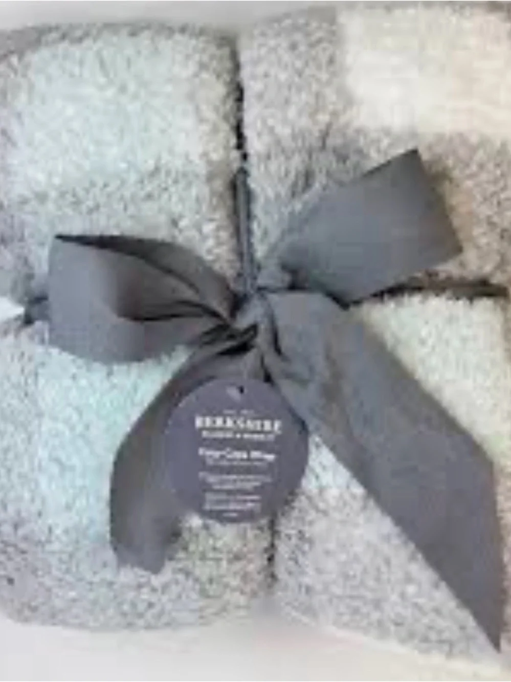 Berkshire Plush Cape Wrap in Gray and Cream